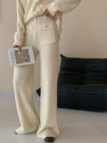 Berlin White Two Piece Suit with Pearl details