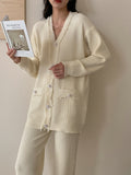 Berlin White Two Piece Suit with Pearl details