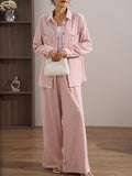 Texas Baby Pink Textured Suit