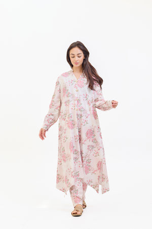 Sara Floral Two Piece Suit