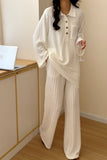 St Orleans Textured white suit with detailed pocket