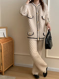 Inaya Cream Textured Knit Set