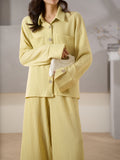 Corfu Pale Yellow Textured Suit