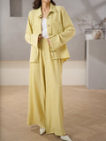 Corfu Pale Yellow Textured Suit