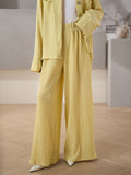 Corfu Pale Yellow Textured Suit