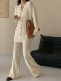 Berlin White Two Piece Suit with Pearl details