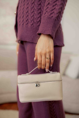 Paris White Pouch Bag