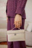 Paris White Pouch Bag