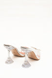 Roma Silver Transparent Heels
