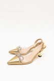 Mila Light Golden Bow Heels