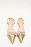 Mila Light Golden Bow Heels