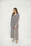 Charlotte Chequered Tweed  Double Breasted Suit