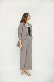 Charlotte Chequered Tweed  Double Breasted Suit