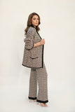 Layla Black & White Knit Suit