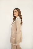 Layla Beige & White Knit Suit